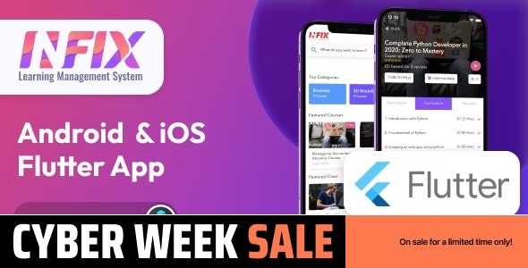 Infix LMS Flutter Flutter Mobile App for Android and iOS