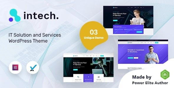 Intech Theme IT Solutions Company WordPress Websites