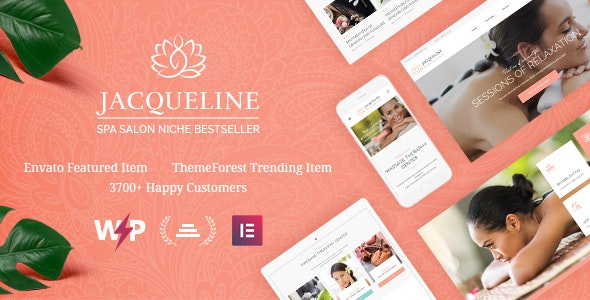 Jacqueline - Spa & Massage Salon Beauty WordPress Theme + Elementor