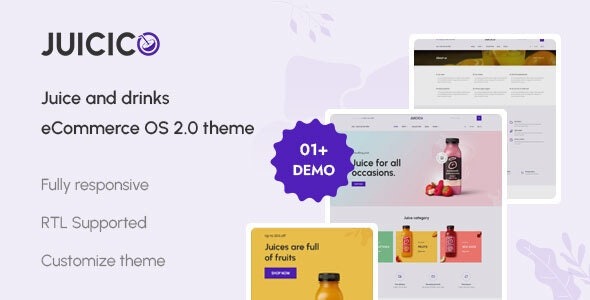 Juicico The Juice & Drink Ecommerce Shopify Theme