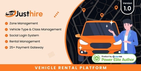 Justhire Vehicle Rental Platform