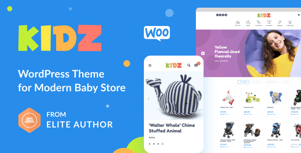 KIDZ - Baby Shop & Kids Store WordPress WooCommerce Theme