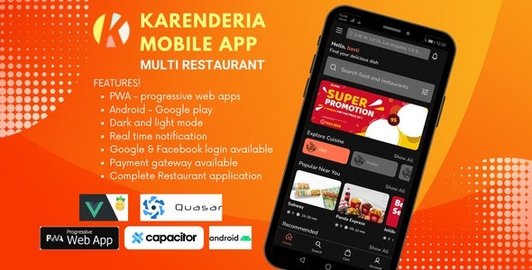 Karenderia Mobile App Multi Restaurant