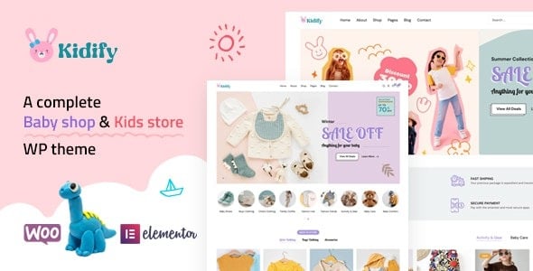 Kidify Baby & Kids store eCommerce Woocommerce Theme