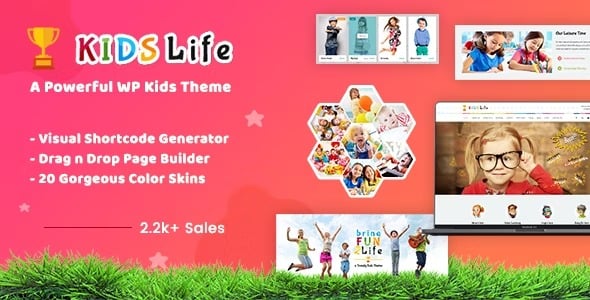 Kids Life - Children School WordPress Theme