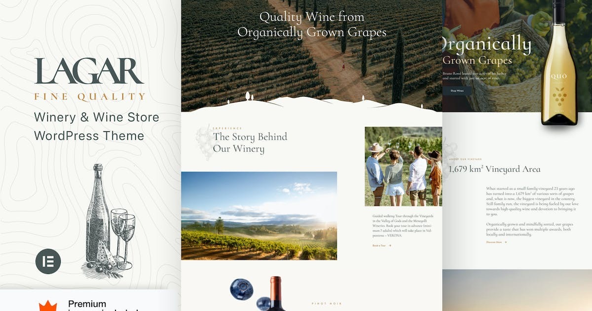 Lagar Wine Shop WordPress Theme