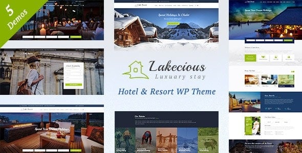 Lakecious - Resort and Hotel WordPress Theme