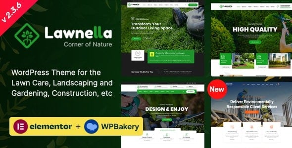 Lawnella - Gardening and Landscaping WordPress Theme