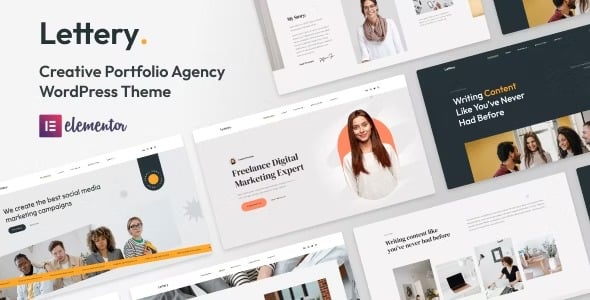 Lettery - Creative Portfolio Agency WordPress Theme