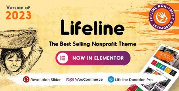 Lifeline - NGO Charity Fund Raising WordPress Theme