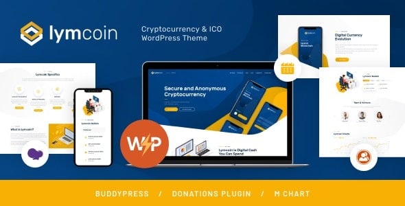 Lymcoin - Cryptocurrency & ICO WordPress Theme