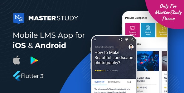 MasterStudy LMS Mobile App - Flutter iOS & Android