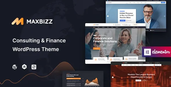 Maxbizz Consulting & Financial Elementor WordPress Theme