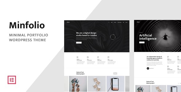 Minfolio Minimal Portfolio WordPress Theme