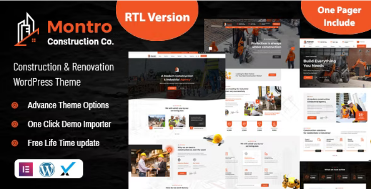 Montro Construction WordPress Theme