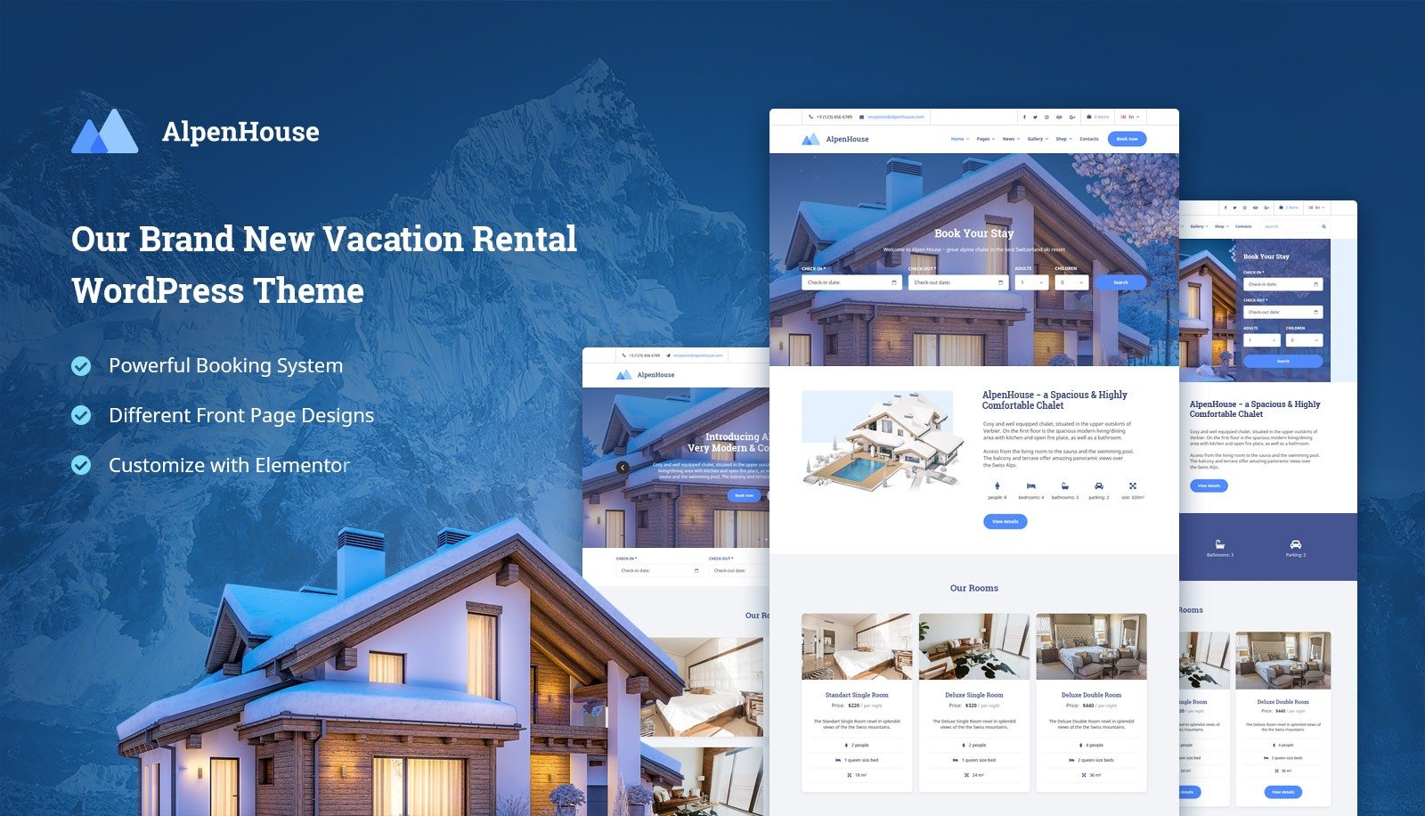 MotoPress AlpenHouse - the Professional WordPress Apartment Booking Theme