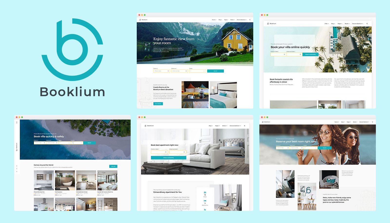 MotoPress Booklium - Transform Your B&B Business with Multipurpose WordPress Theme