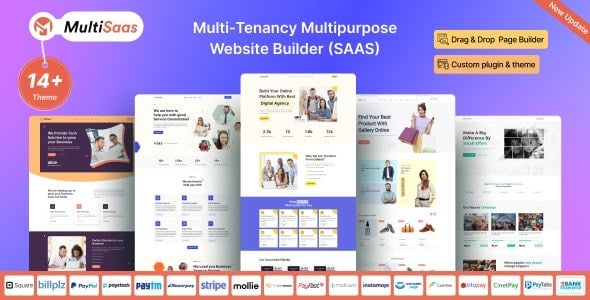 MultiSaas - Multi-Tenancy Multipurpose Website Builder (Saas)