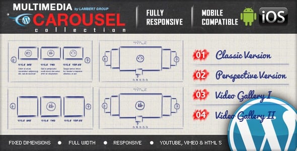 Multimedia Responsive Carousel with Image Video Audio Support - WordPress Plugin