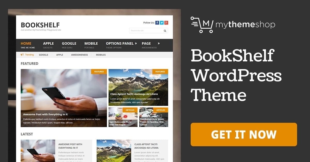 MyThemeShop Bookshelf WordPress Theme