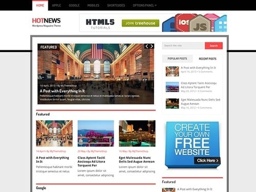 MyThemeShop Hotnews WordPress Theme