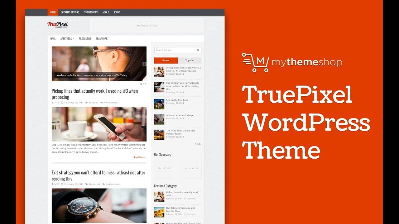 MyThemeShop TruePixel - WordPress Theme