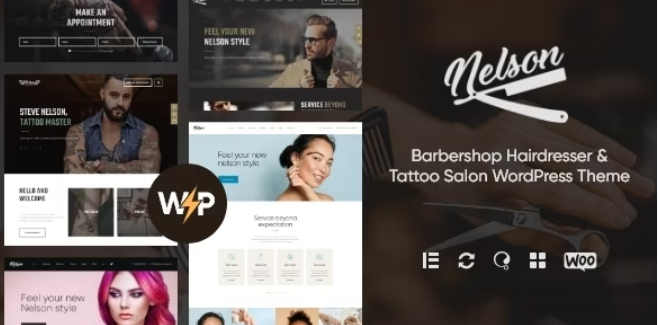 Nelson - Barbershop Hairdresser & Tattoo Salon WordPress Theme