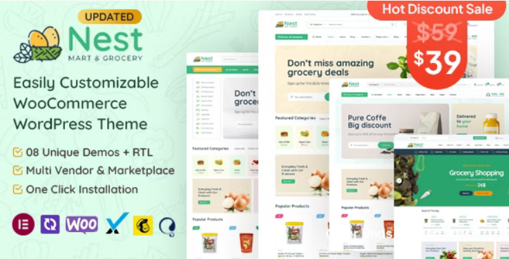 Nest - Grocery Store WooCommerce WordPress Theme