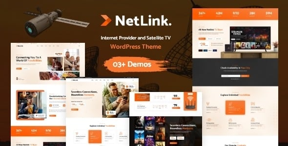 Netlink - Broadband TV & Internet Provider WordPress Theme