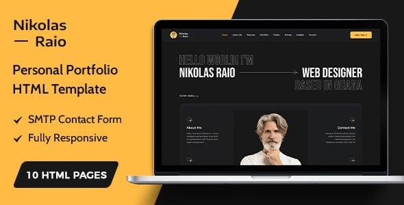 Nikolas Raio Personal Portfolio Template