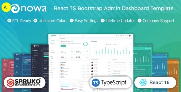 Nowa - React TypeScript Admin Template