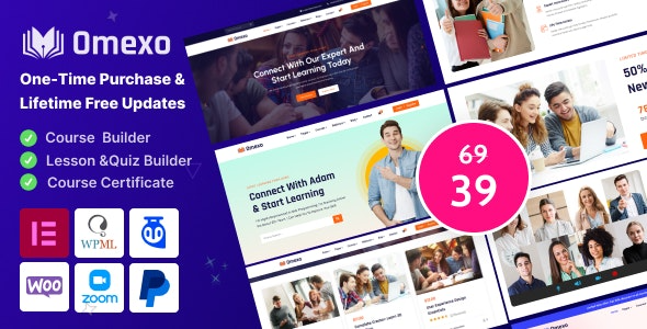 Omexo - Education - Online Courses WordPress Theme