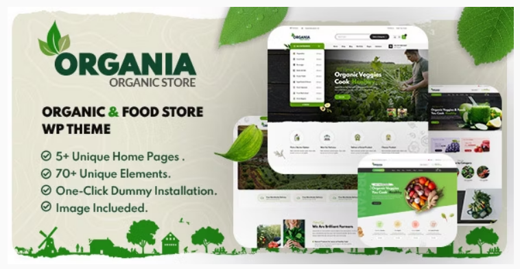 Organia - Organic Food Store WordPress Theme