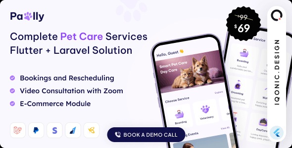 Pawlly All-in-one Pet Care Solution in Flutter + Laravel with ChatGPT