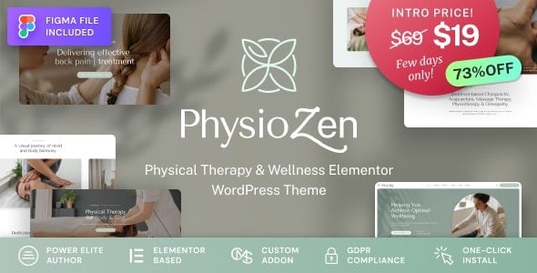 PhysioZen Chiropractor & Physiotherapy Wellness WordPress Theme