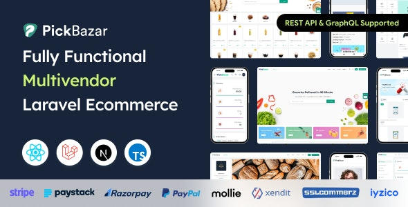 Pickbazar - Laravel Multivendor Ecommerce with React