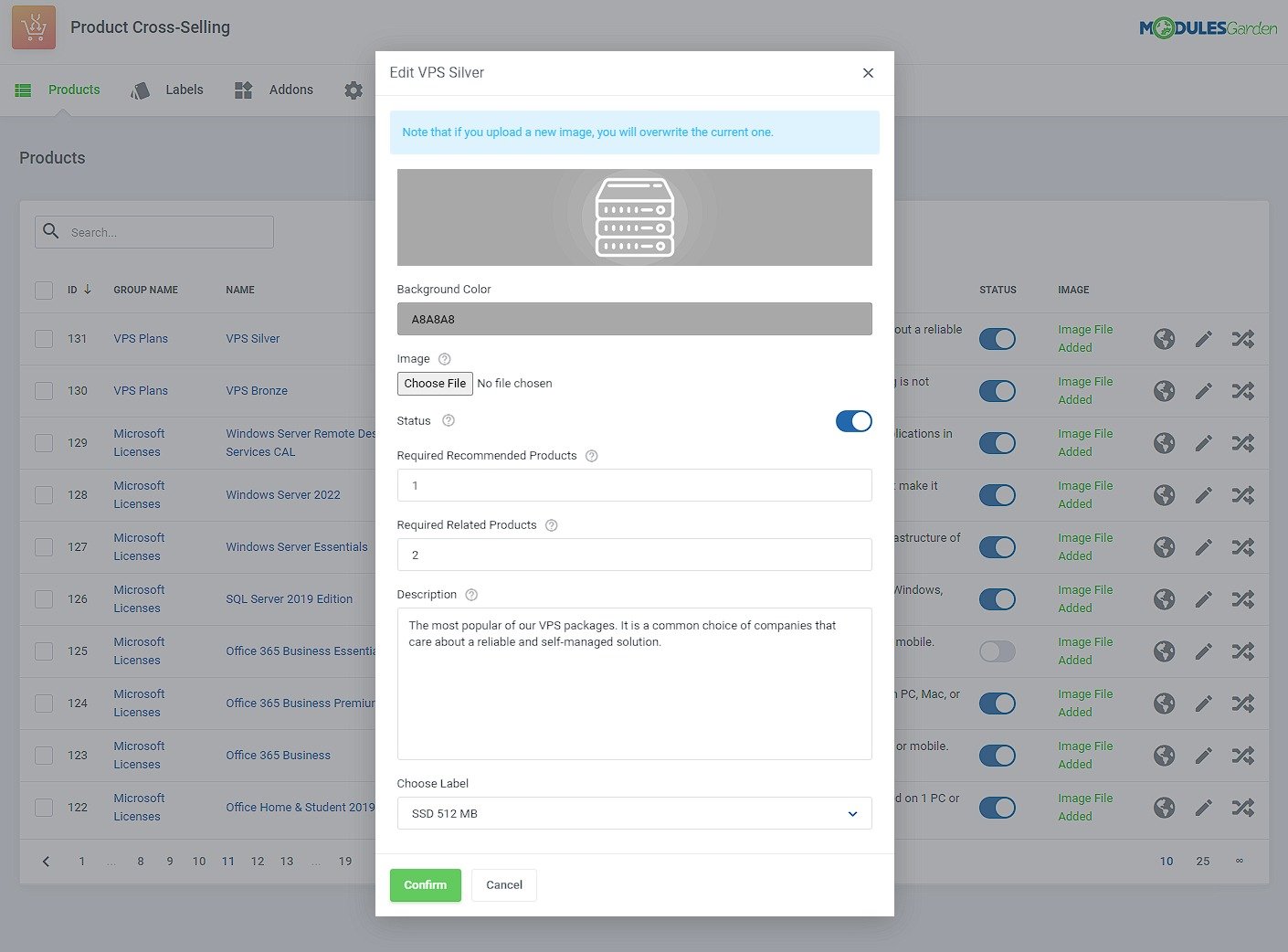 Product Cross - Selling For WHMCS