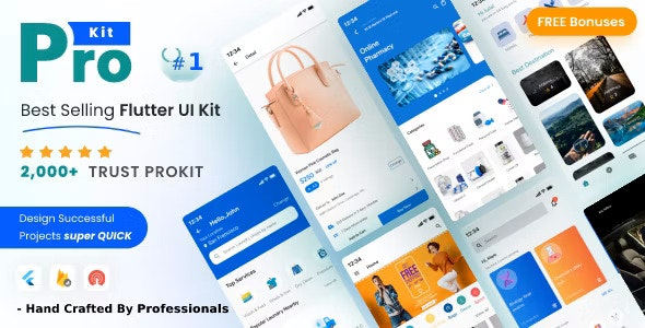 Prokit Flutter - Biggest Flutter UI Kit