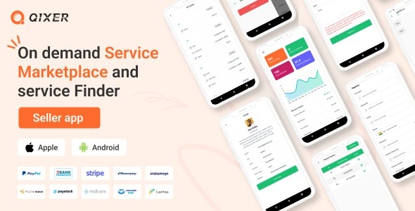 Qixer Multi-Vendor On demand Service Marketplace Seller App