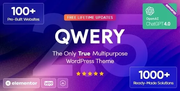 Qwery - Multi-Purpose Business WordPress Theme + RTL