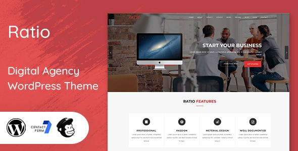 Ratio Material Design WordPress Theme