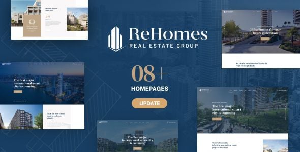 Rehomes Real Estate Group WordPress Theme