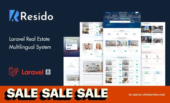 Resido Laravel Real Estate Multilingual System