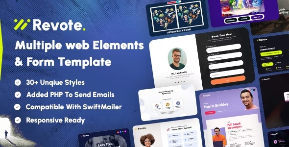 Revote - Multiple Web Elements & Forms Templates 