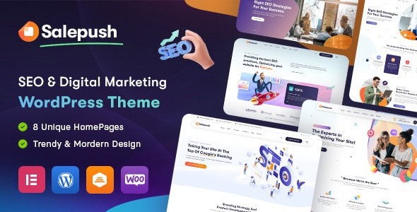 Salepush - SEO & Digital Marketing WordPress Theme