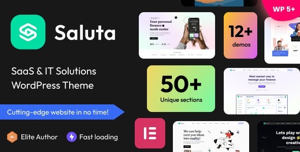 Saluta - SaaS & IT Solutions WordPress Theme