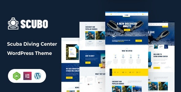 Scubo - Scuba Diving Centre WordPress Theme