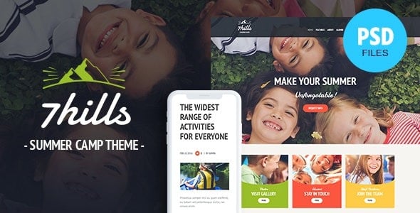 SevenHills - Hiking Summer Camp Children WordPress Theme