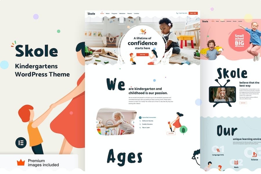 Skole School Kindergarten WordPress Elementor