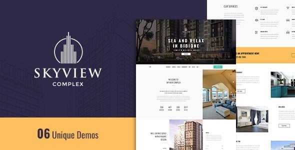 Skyview Complex - One Page Single Property WordPress Theme